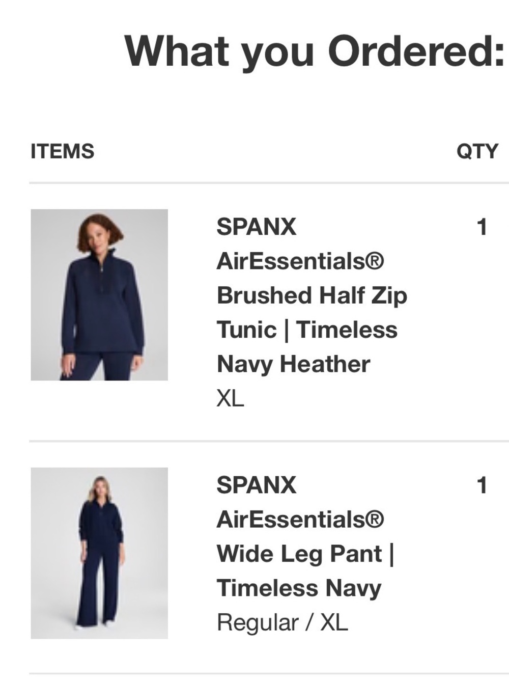 BRAND NEW WITH TAGS Spanx Air Essentials Navy Blue Lounge Set - Picture 3 of 3